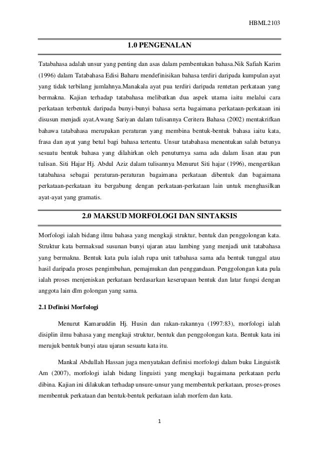 Contoh Soalan Morfologi Bahasa Melayu Tingkatan 4 / Koleksi Soalan Dan