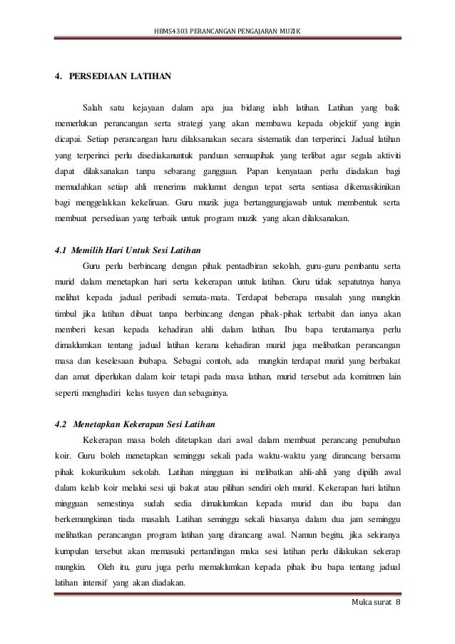Hbms4303 perancangan pengajaran muzik