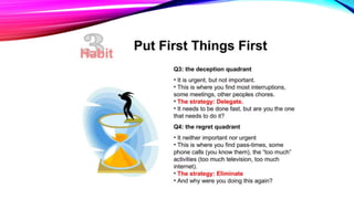 3RD HABIT OF HIGHLY EFFECTIVE PEOPLE BY STEPHEN COVEY | PPTX