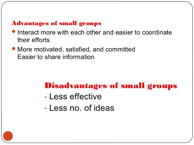 advantages and disadvantages working in large A small establishment is easier to manage compared to a large operation this is because the dealings are usually local and small scale the owner can keep a hard copy of the transactions or invest in cheap software for record keeping. advantages and disadvantages working in large A small establishment is easier to manage compared to a large operation this is because the dealings are usually local and small scale the owner can keep a hard copy of the transactions or invest in cheap software for record keeping.