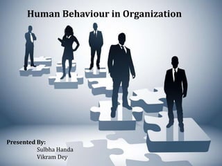 Human Behaviour in Organization
Presented By:
Sulbha Handa
Vikram Dey
 