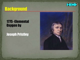 1775 -Elemental
Oxygen by
Joseph Pristley

 