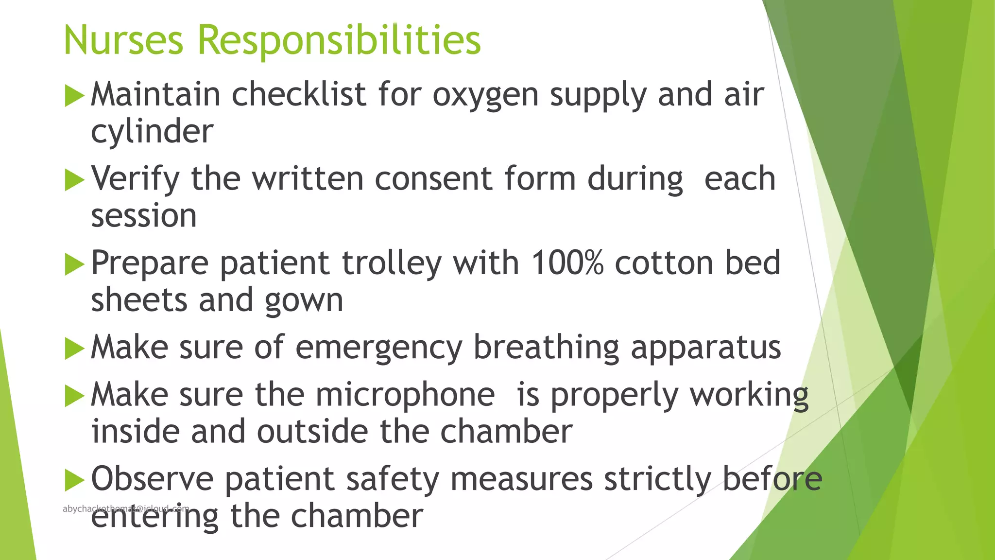 Hyperbaric oxygen therapy | PPTX