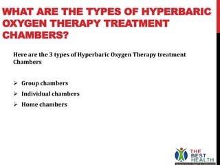 HBOT Therapy - Hyperbaric Oxygen Therapy PPT | PPTX