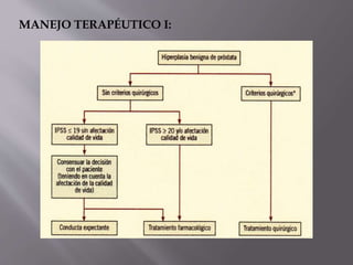 MANEJO TERAPÉUTICO I:
 