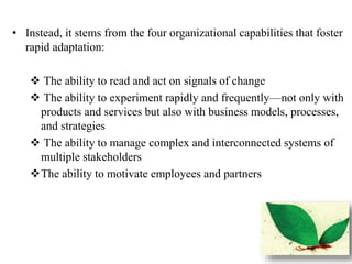 Adaptibility: the new competitive advantage | PPTX