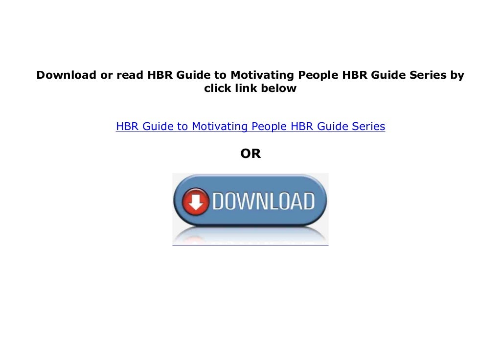 ~PDF_NO_BUY~ LIBRARY HBR Guide to Motivating People HBR ...