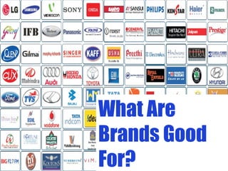 What Are
Brands Good
For?
 