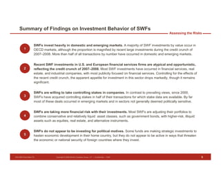 Presentation on SWF Investment at HBS by Drosten Fisher of Monitor Group