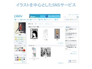 イラストを中心としたSNSサービス
 