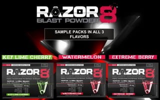SAMPLE PACKS IN ALL 3
FLAVORS
 