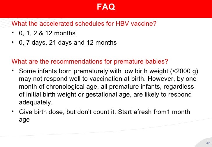 Hepatitis B Vaccine Revisited Ideal Schedule Recommendations