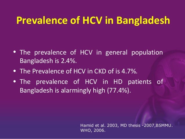 Dissertation on hcv