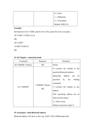 Hc 05-at command-set | PDF