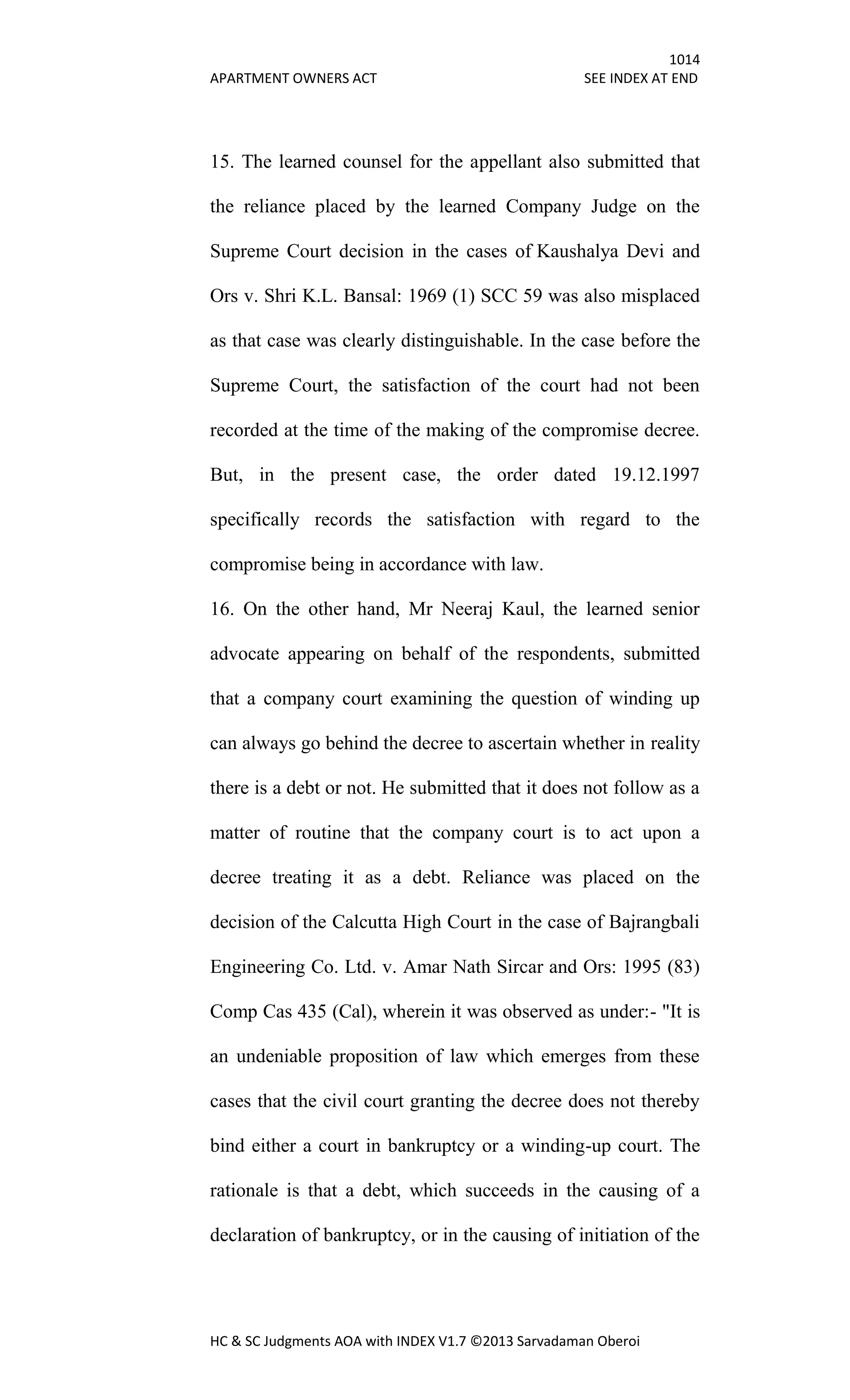 Hc & sc judgments aoa with index v1.7