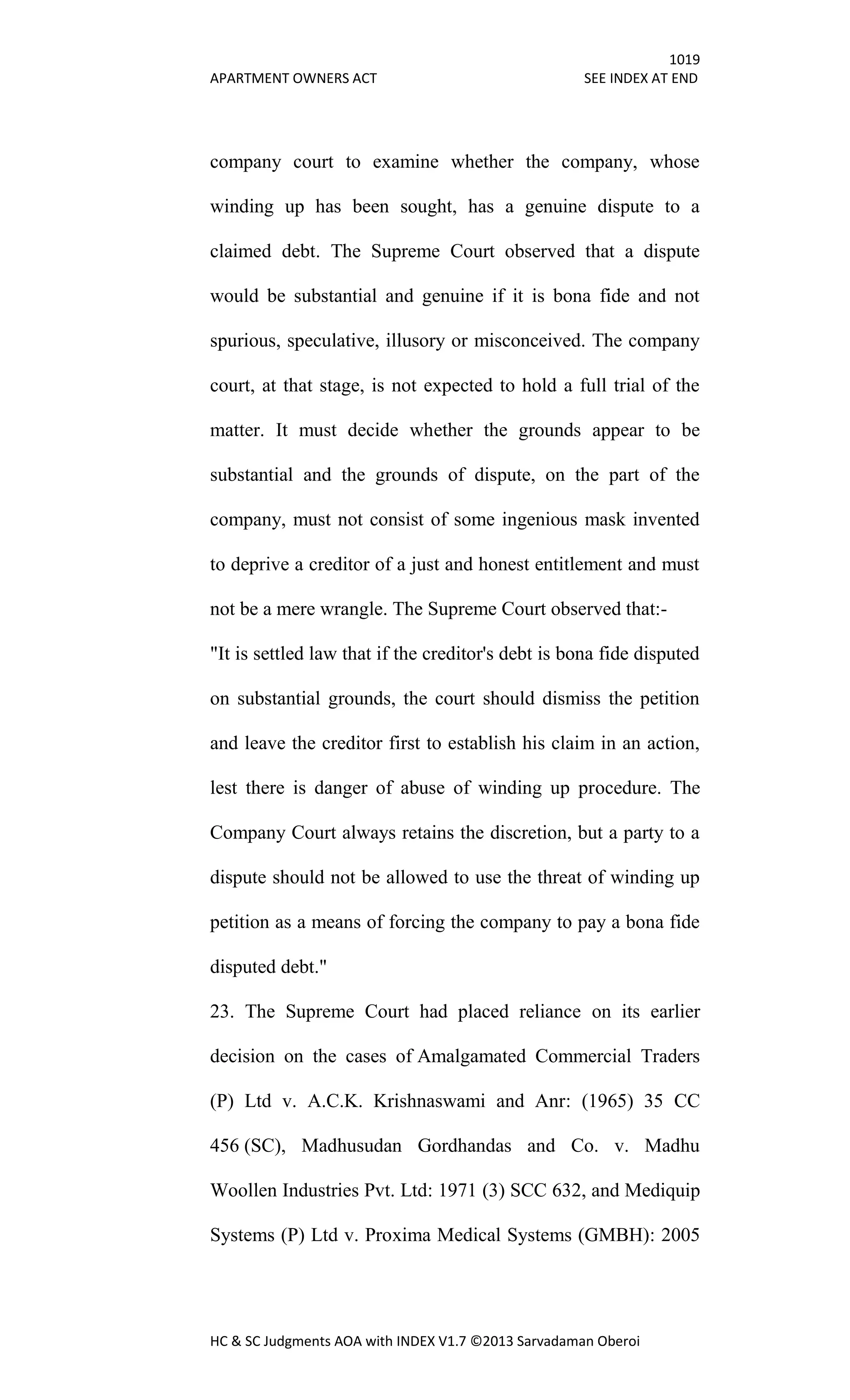 Hc & sc judgments aoa with index v1.7