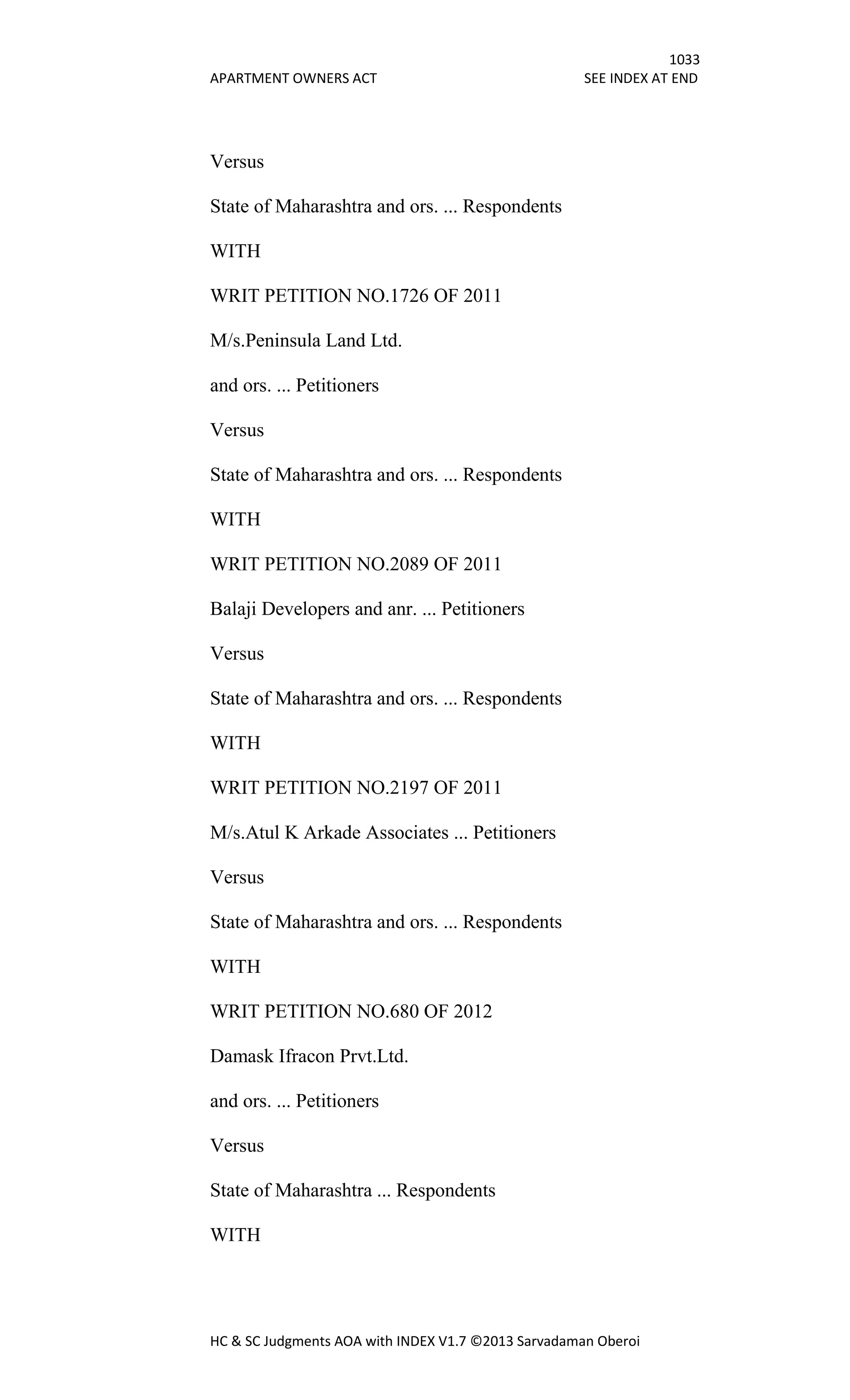 Hc & sc judgments aoa with index v1.7