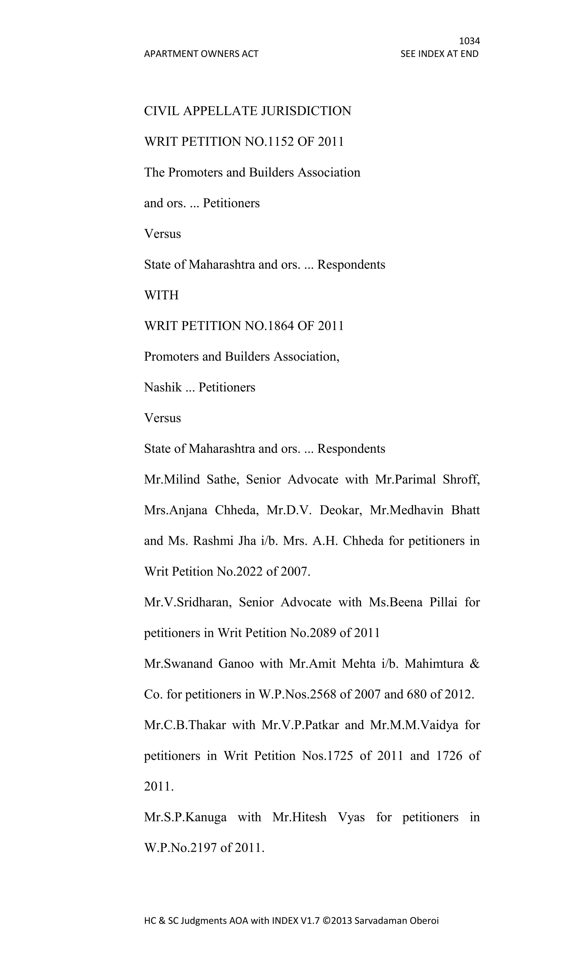 Hc & sc judgments aoa with index v1.7