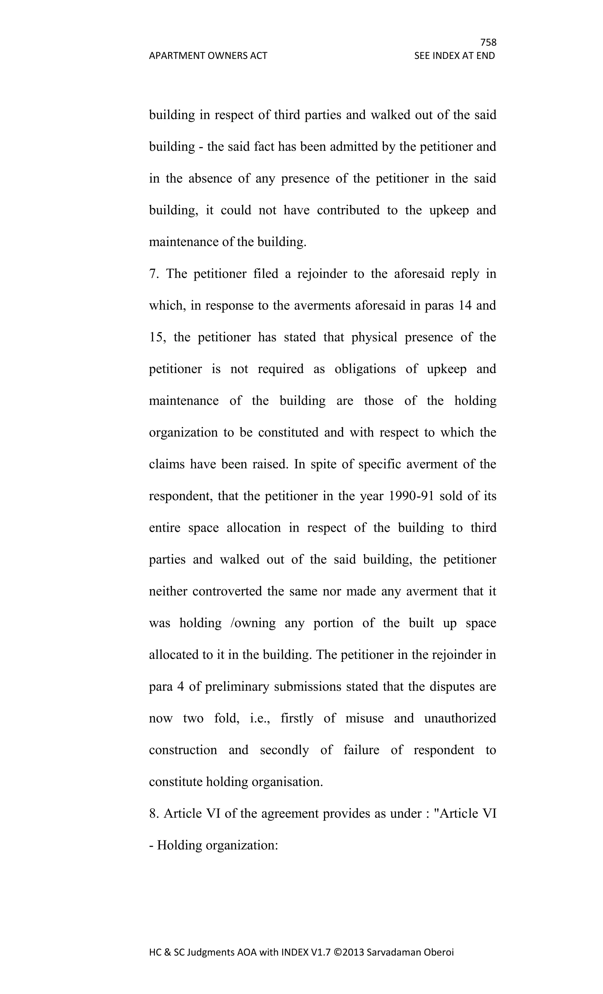 Hc & sc judgments aoa with index v1.7