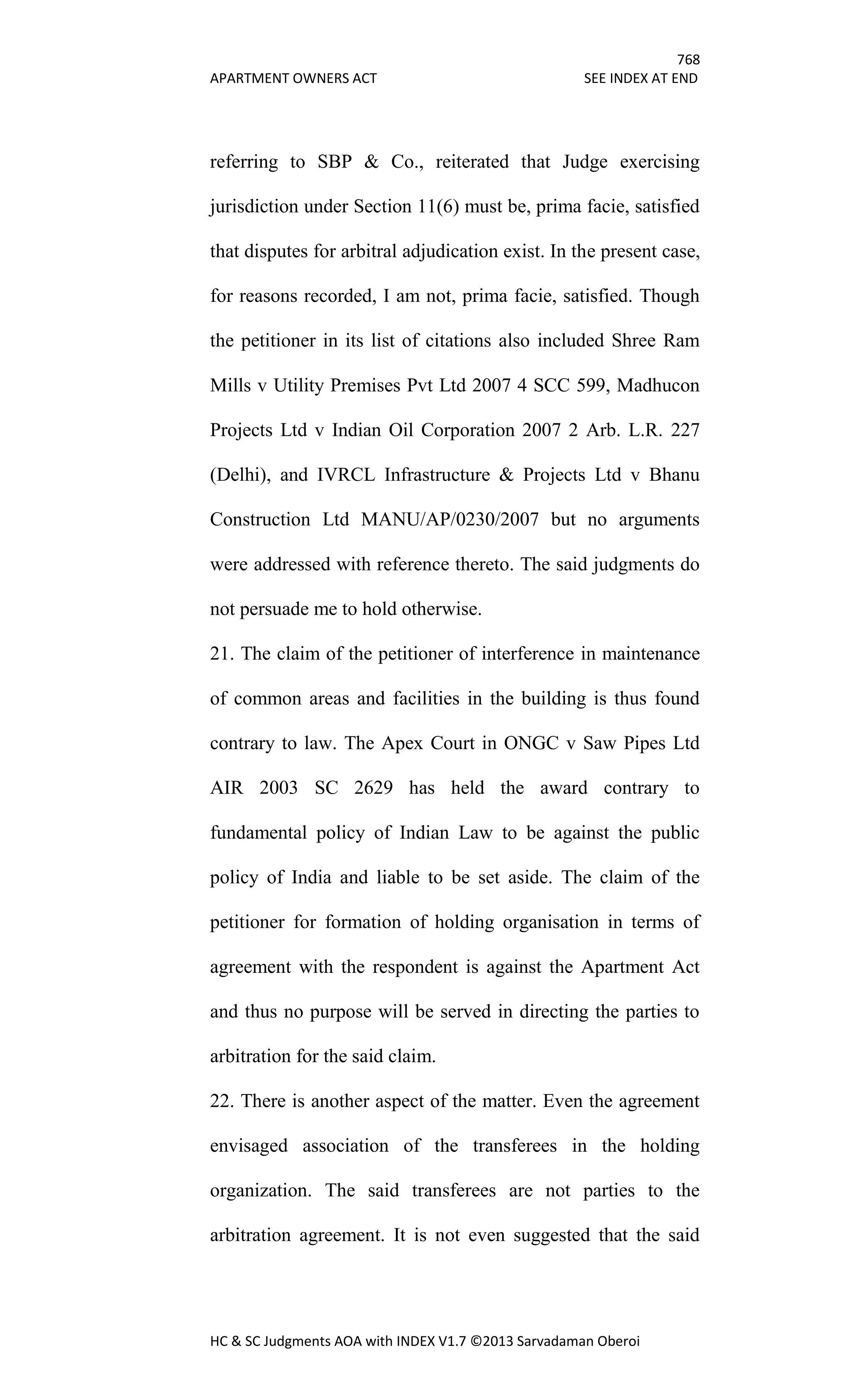 Hc & sc judgments aoa with index v1.7