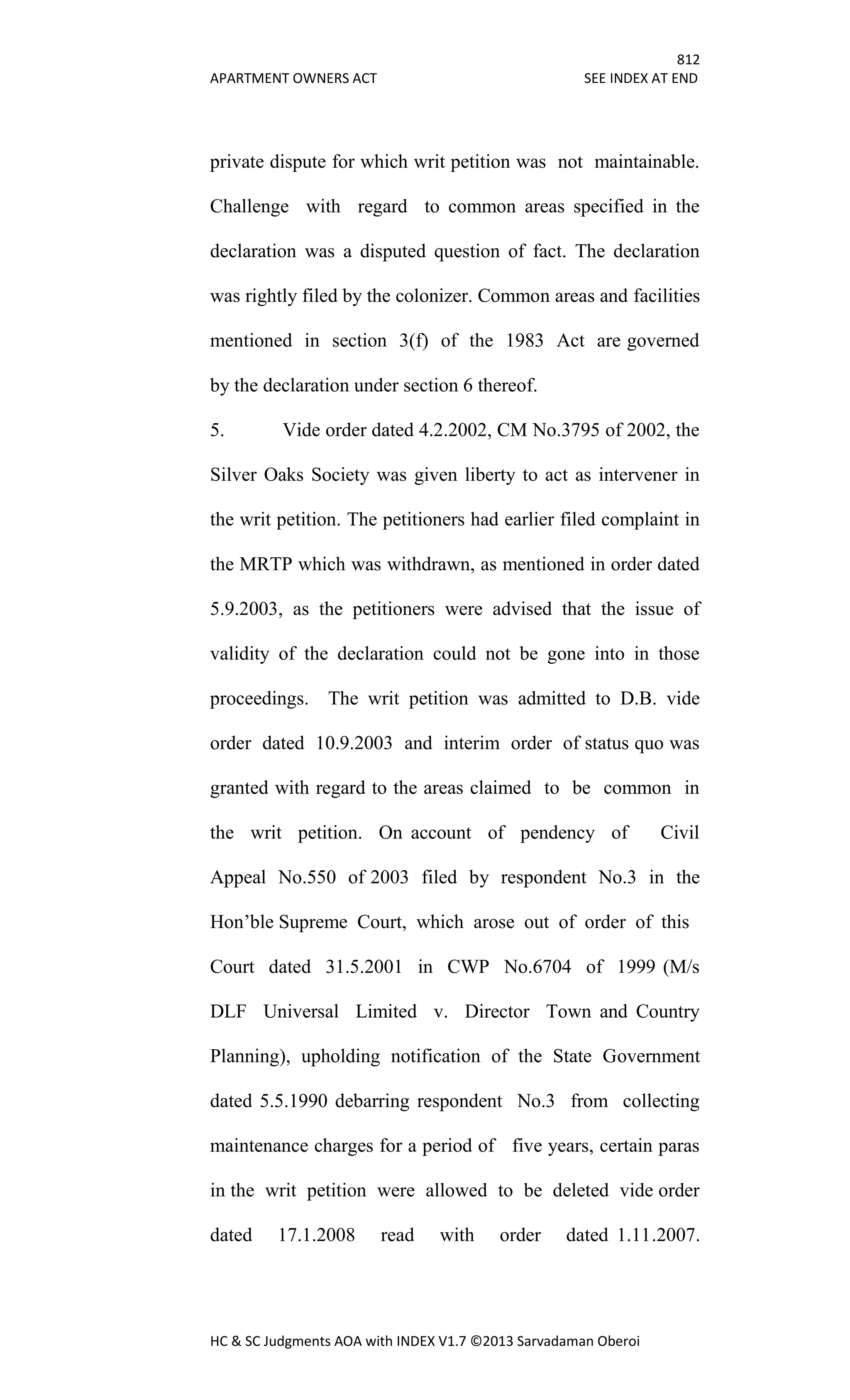 Hc & sc judgments aoa with index v1.7