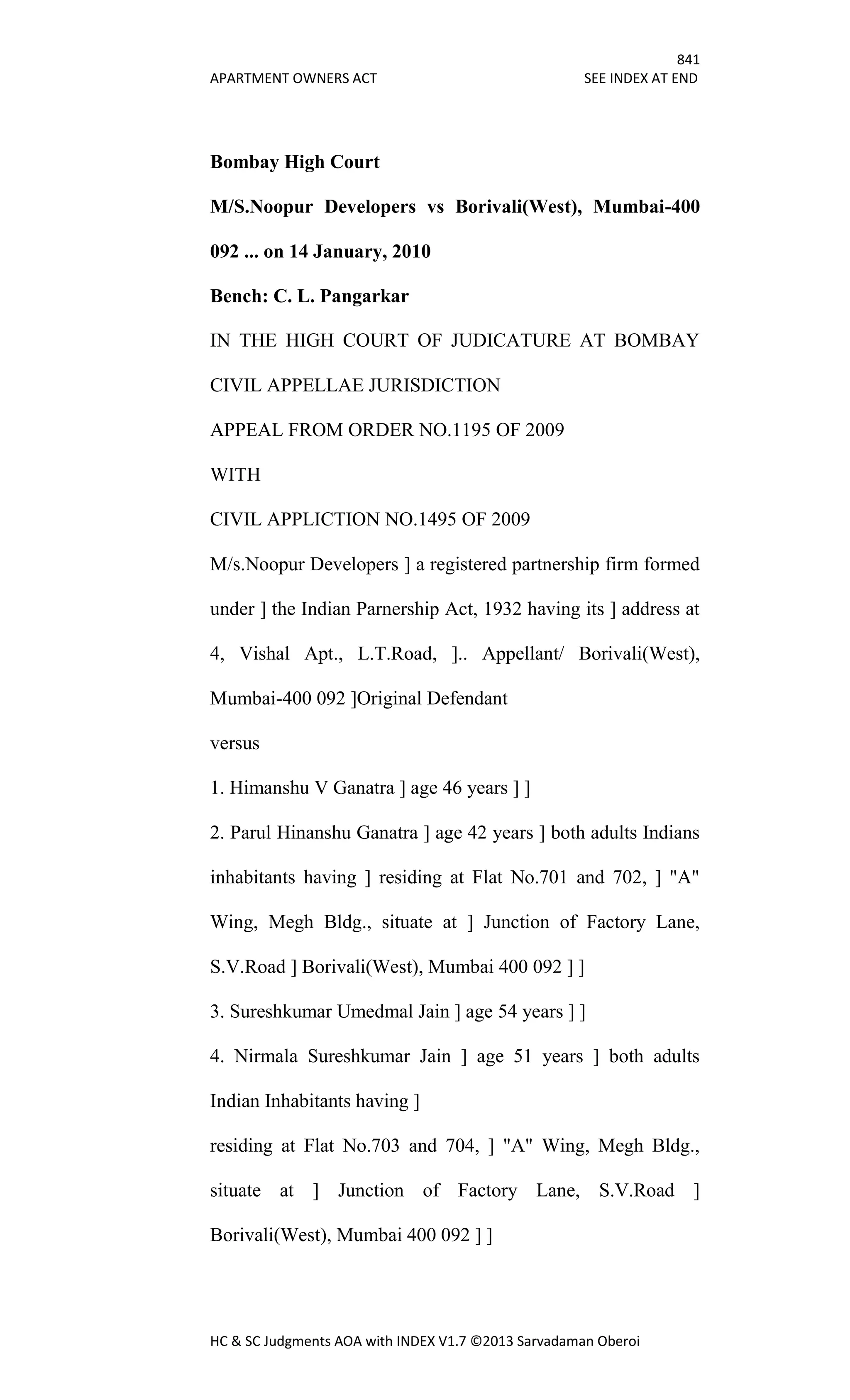 Hc & sc judgments aoa with index v1.7