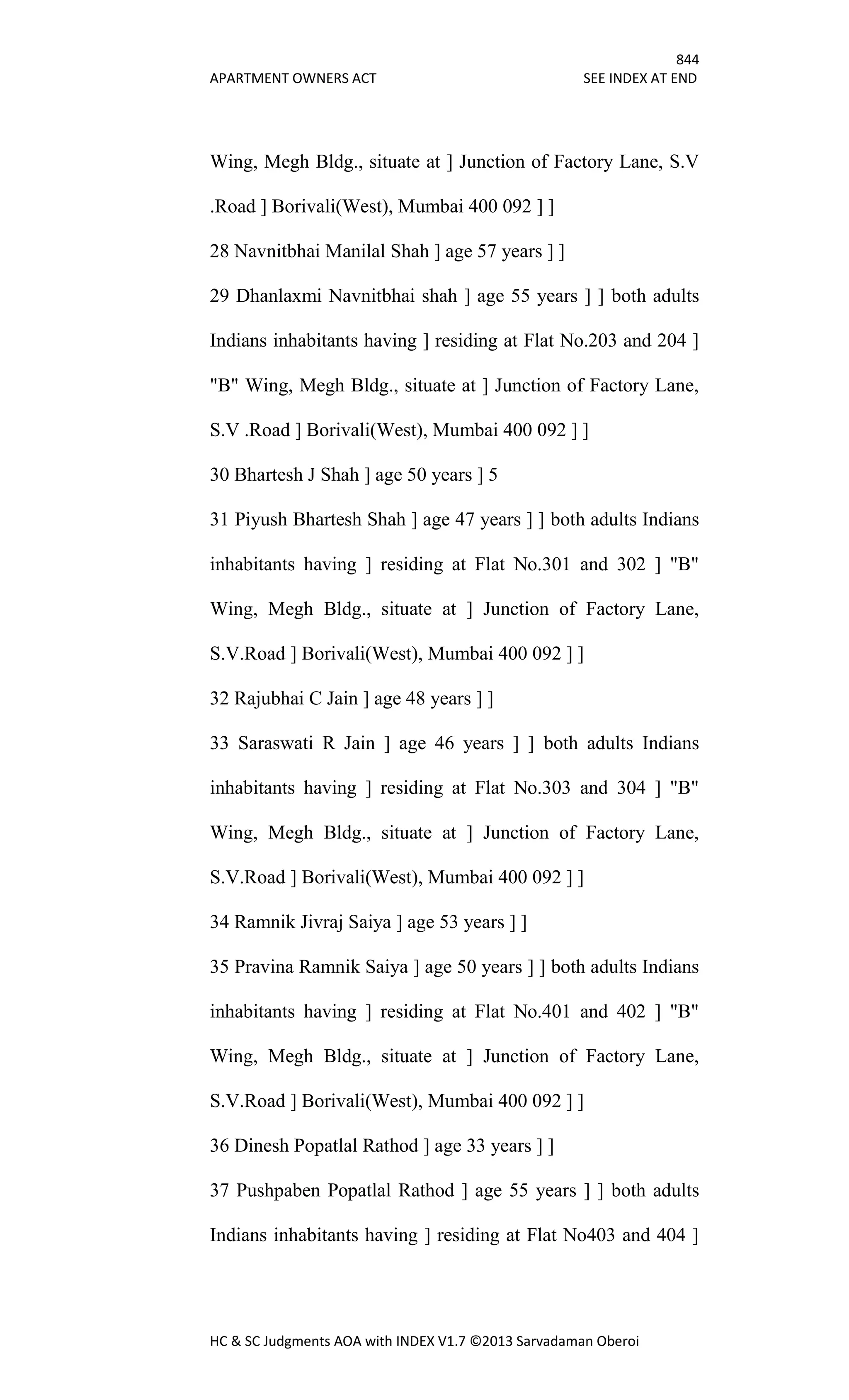 Hc & sc judgments aoa with index v1.7