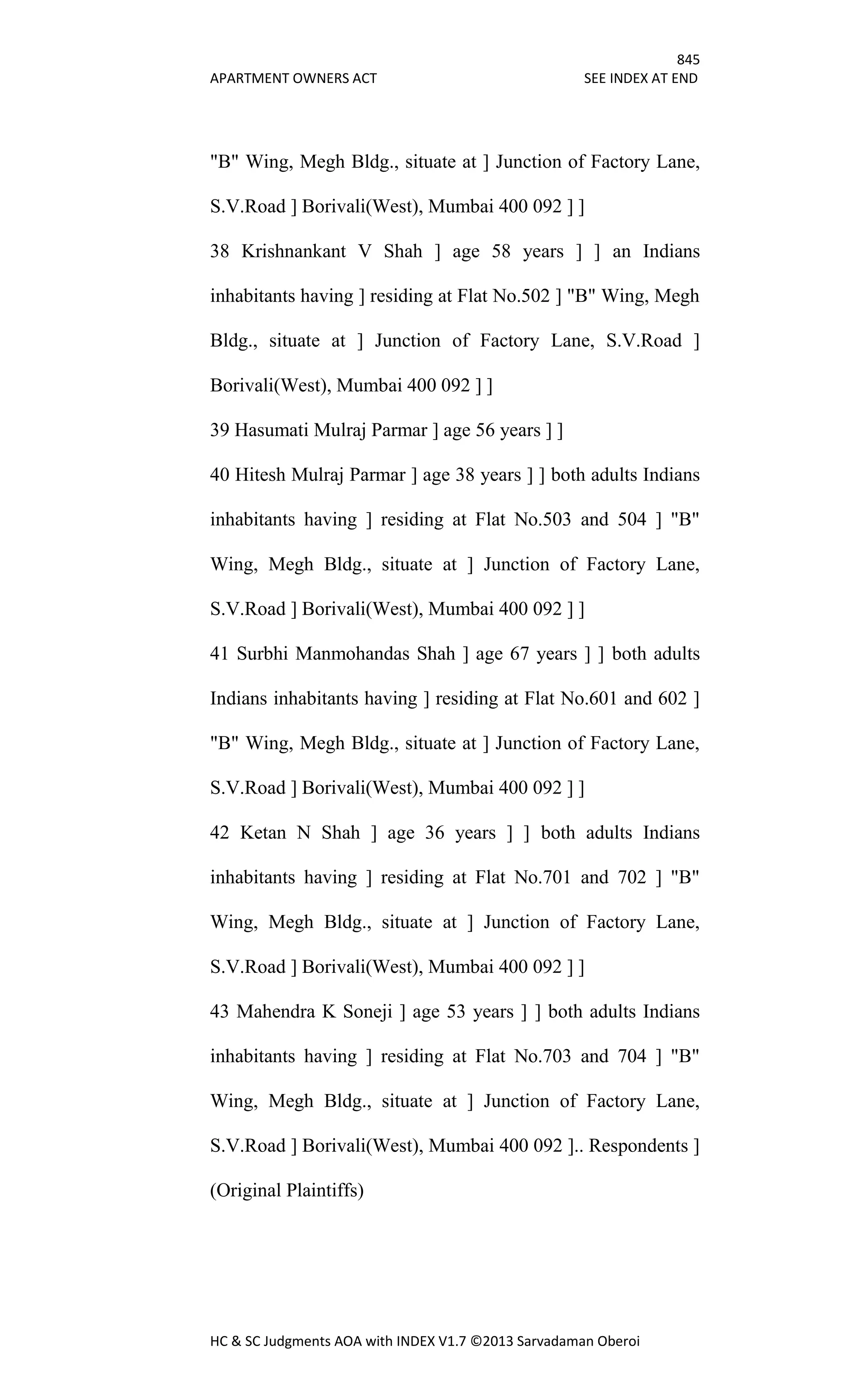 Hc & sc judgments aoa with index v1.7