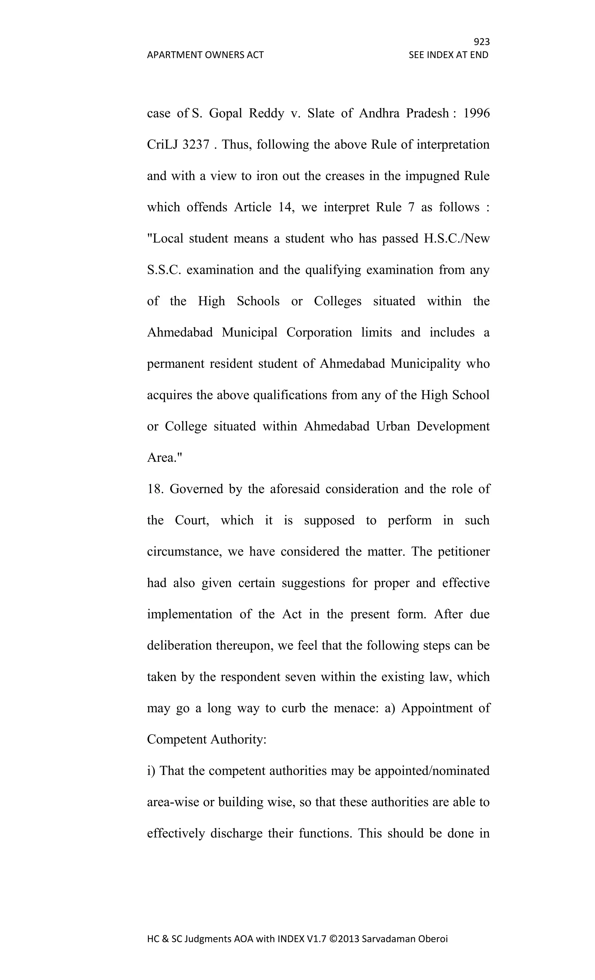 Hc & sc judgments aoa with index v1.7