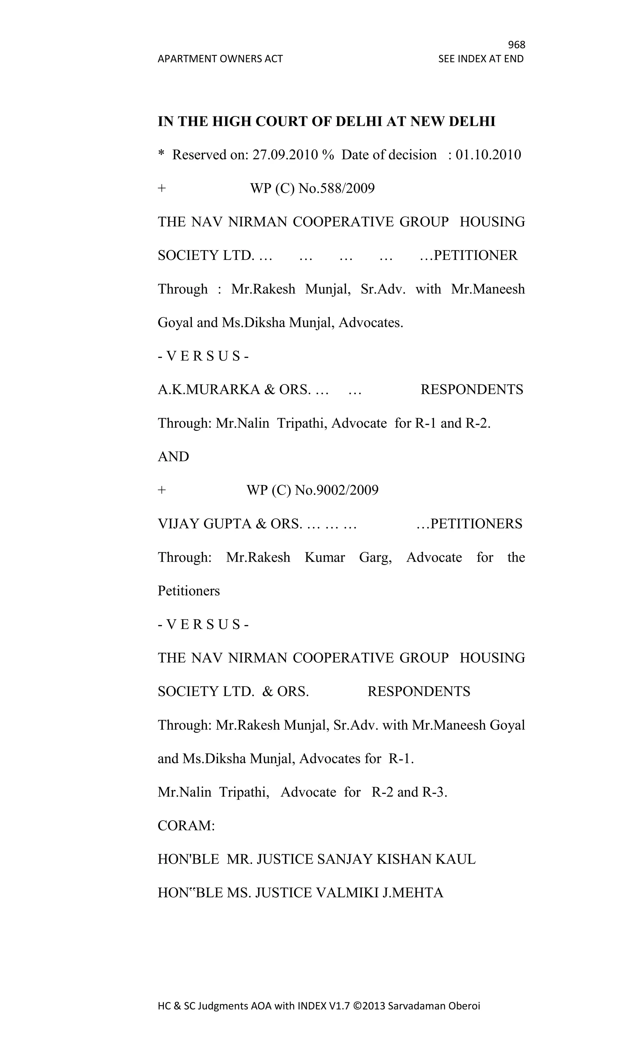 Hc & sc judgments aoa with index v1.7