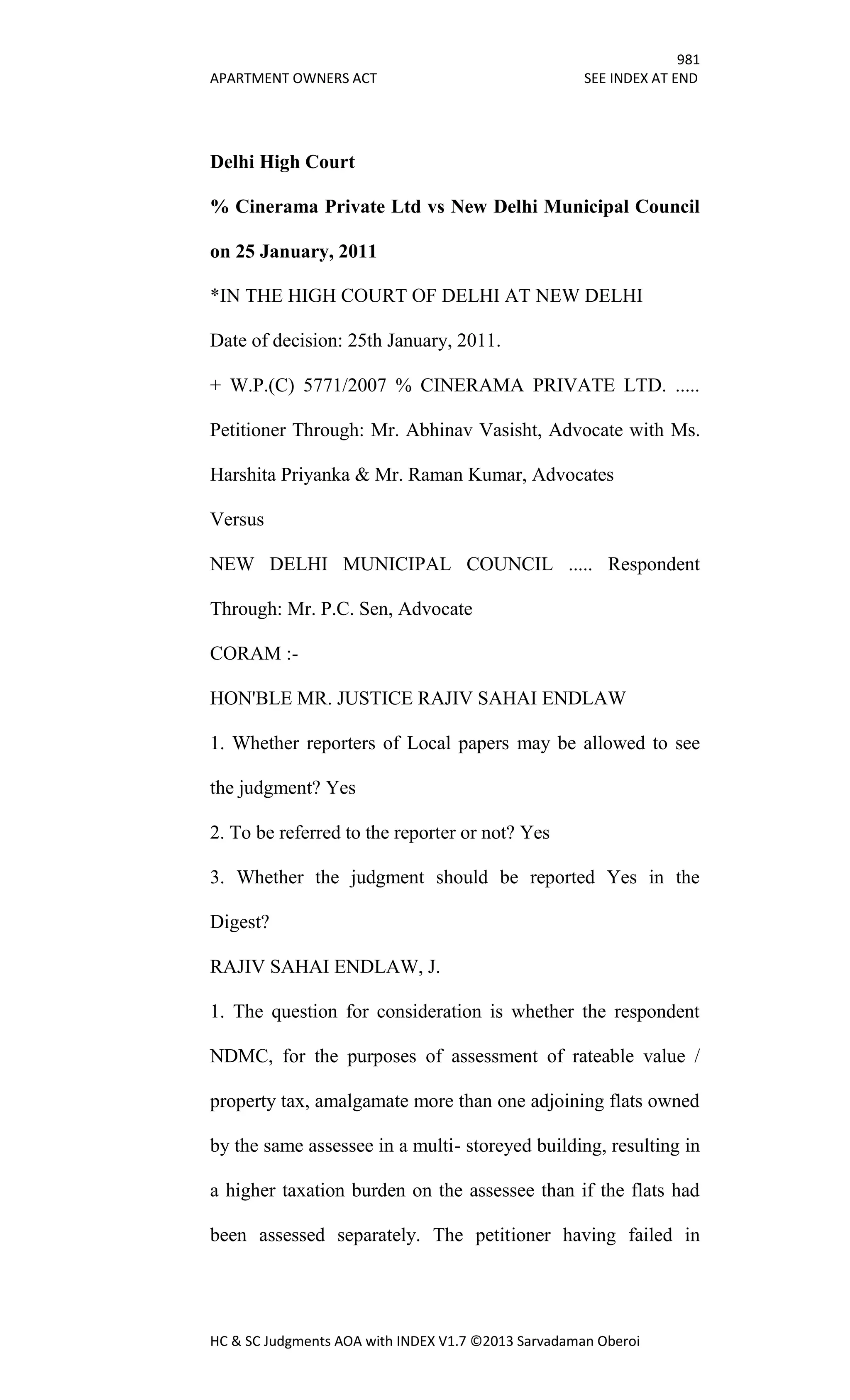 Hc & sc judgments aoa with index v1.7