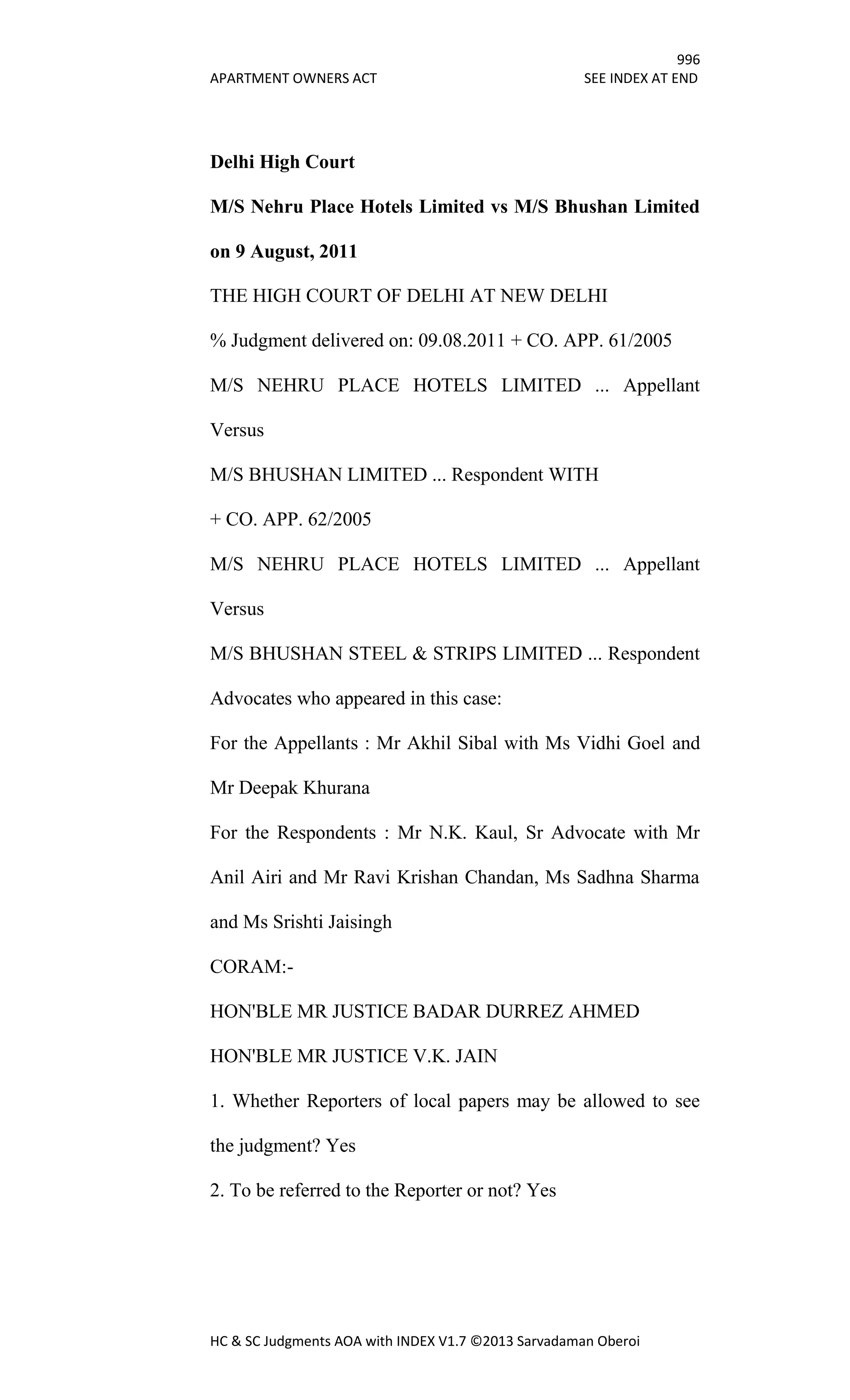 Hc & sc judgments aoa with index v1.7