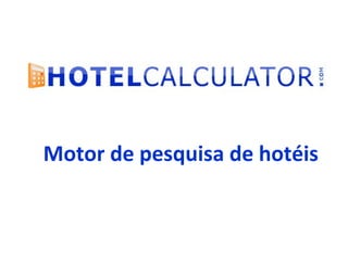 Motor de pesquisa de hotéis 