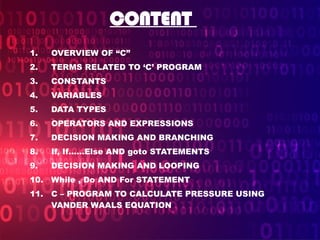 C programming msc chemistry pankaj pandey | PPTX