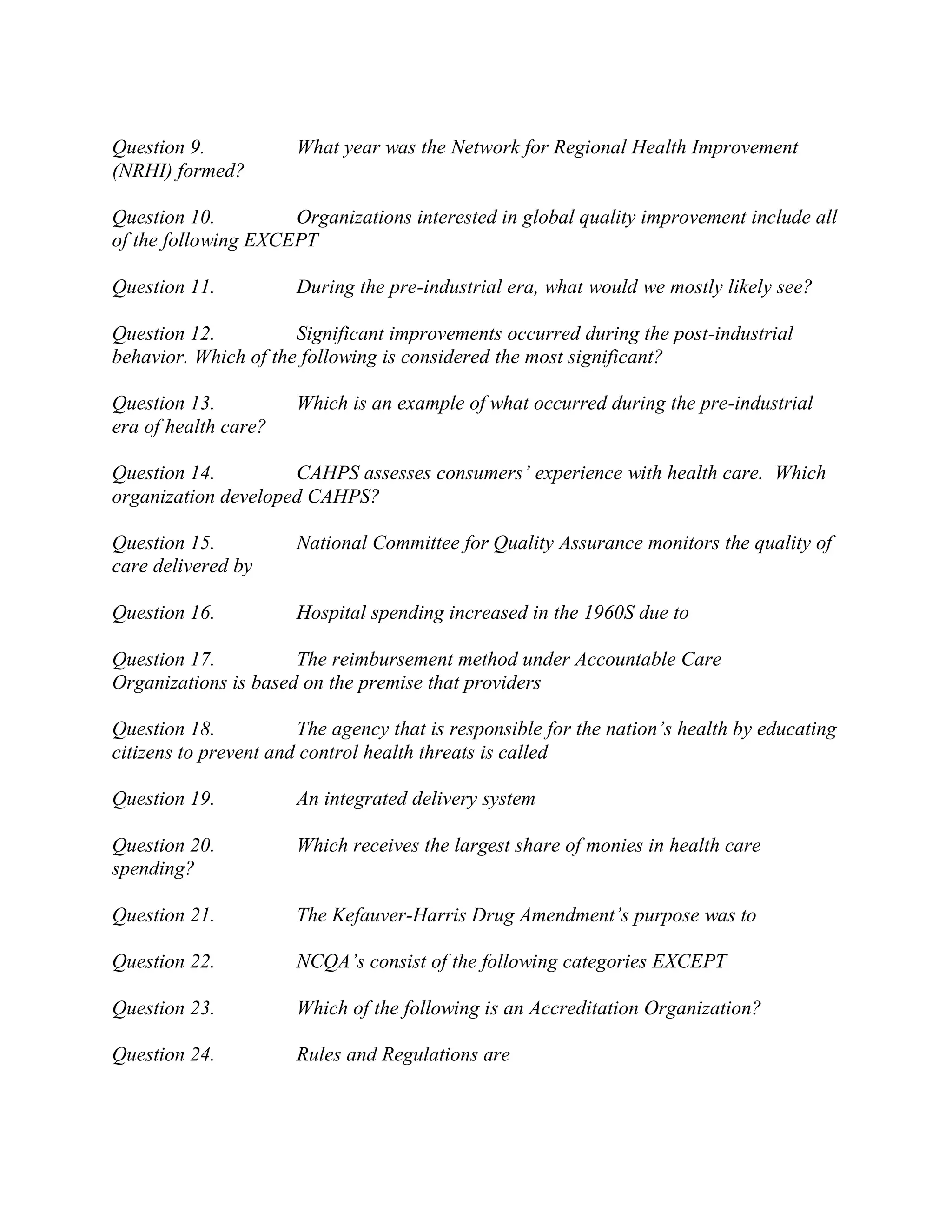 Hca 375 final exam (100 question) PDF
