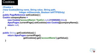 Reducing Viewstate
//Asynchronous JavaScript callback. No viewstate.
//RemoteAction is static, so has no access to Controller context
@RemoteAction
public static Account retrieveAccount(ID accountId) {
try {
Account a = [SELECT ID, Name from ACCOUNT
WHERE Id =:accountID LIMIT 1];
return a;
} catch (DMLException e) {
return null;
}
}

 