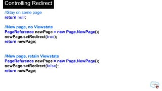 SOQL Injection
String account_name = ApexPages.currentPage().getParameters().get('name');

account_name = String.escapeSingleQuotes(account_name);
List<Account> accounts = Database.query('SELECT ID FROM
Account WHERE Name = '+account_name);

 