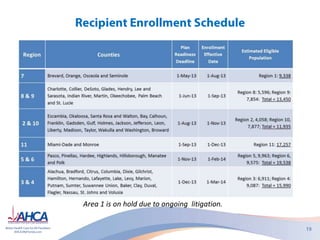 Area 1 is on hold due to ongoing litigation.
 