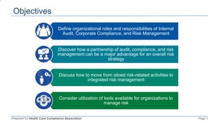 Managing Organizational Risk: The Mighty Triad of Compliance, Internal ...