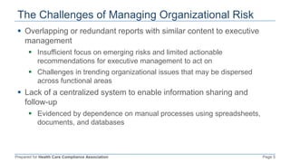 Managing Organizational Risk: The Mighty Triad of Compliance, Internal ...