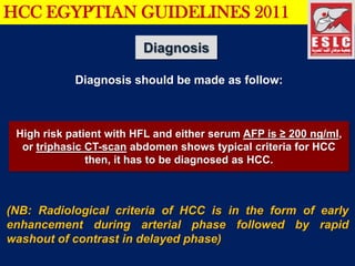 Hcc egyptian guidelines overview Prof ezz elarab