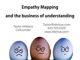 Empathy Mapping and the business of understanding 