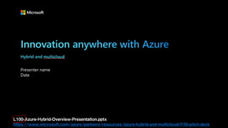 L100-Azure-Hybrid-Overview-Presentation.pptx
https://www.microsoft.com/azure/partners/resources/azure-hybrid-and-multicloud-l100-pitch-deck
 