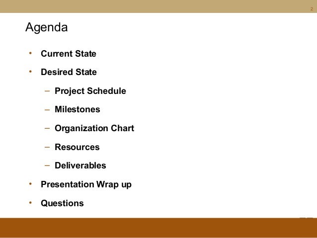 training presentation outline