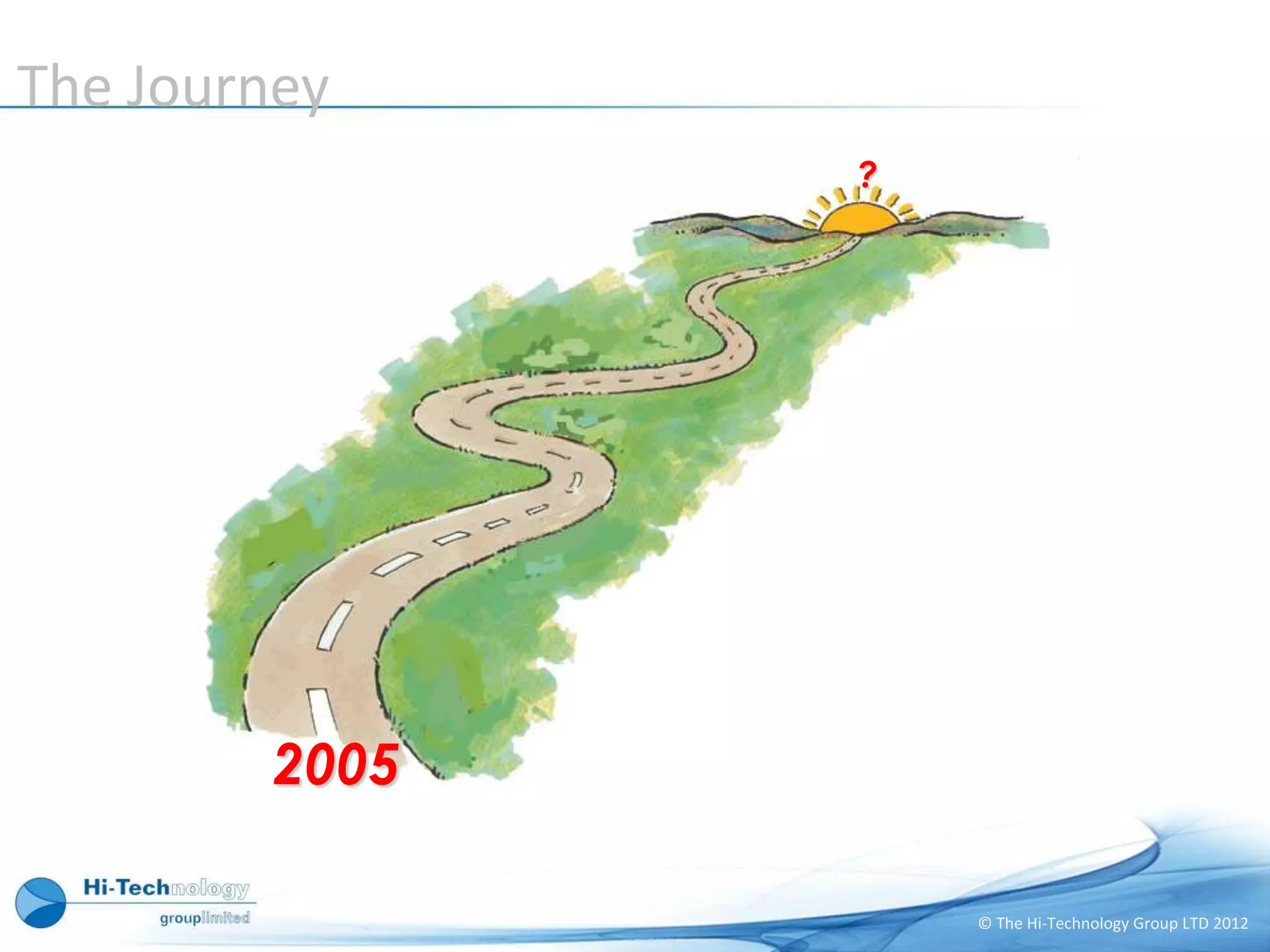 The Journey
                ?




         2005

                    © The Hi-Technology Group LTD 2012
 