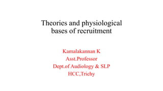 Theories and psychological bases of recruitment | PPT