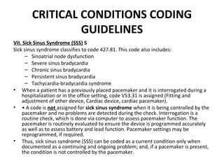 Condition Code Sss HCC CODING training manual | PPT