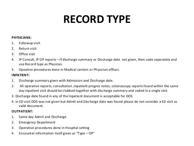 Hcc Coding Example Charts