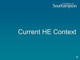 Current HE Context
20
 