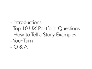 Creating Professional Portfolios - Top 10 UX Portfolio Questions and ...